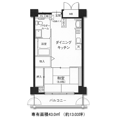 Ｈタイプ－1LDK