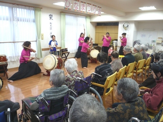 和太鼓を楽しんで頂きました